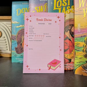 Spicy Pepper Book Review Notepad | Bookish Stationery | Smutty Book Accessories | Gift for Readers | Annotating Supplies | Dark Romance