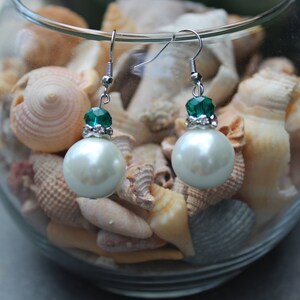 Beaded Earrings (Pearl Drops)