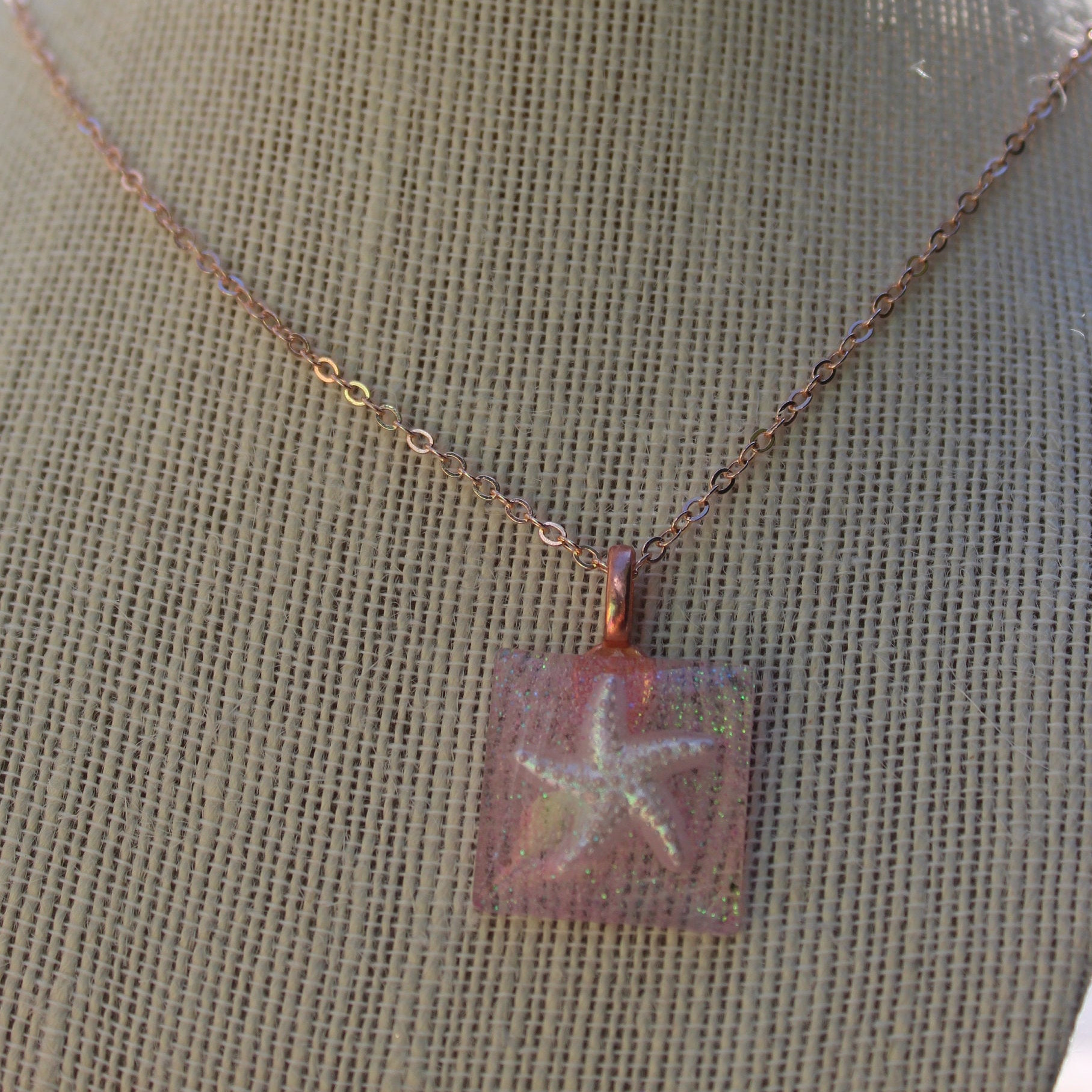 Resin Jewelry Set (Necklace and Earrings) Super Stars