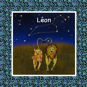 Faire-part de naissance "Lions"