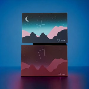 2 cartes astro Cancer et balance