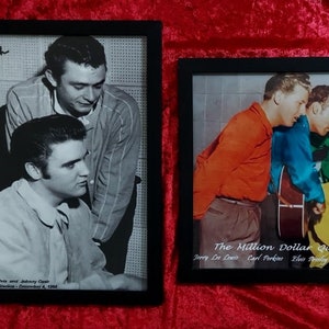 Elvis & Johnny Cash (Signed)  Million Dollar Quartet  R A R E