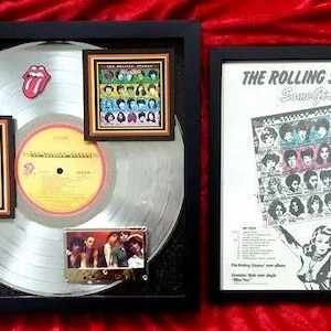 ROLLING STONES  (Some Girls)  1979 Classic with framed  concert flyer
