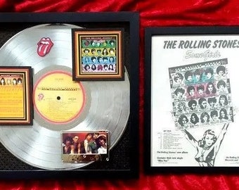 ROLLING STONES  (Some Girls)  1979 Classic with framed  concert flyer