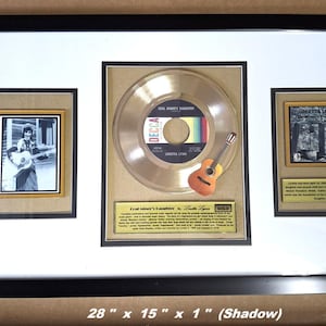 Loretta Lynn COAL MINER&#39;S DAUGHTER 45 rpm Gold Award  (21 X 15 - Shadow Box)