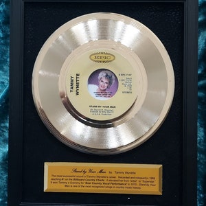 Tammy Wynette - Stand by Your Man  GOLD 45 rpm award