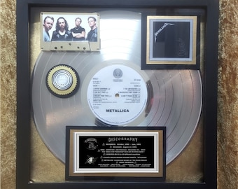 メタリカ 直筆サイン入り ブラックアルバム ビニール - ジェイムズ