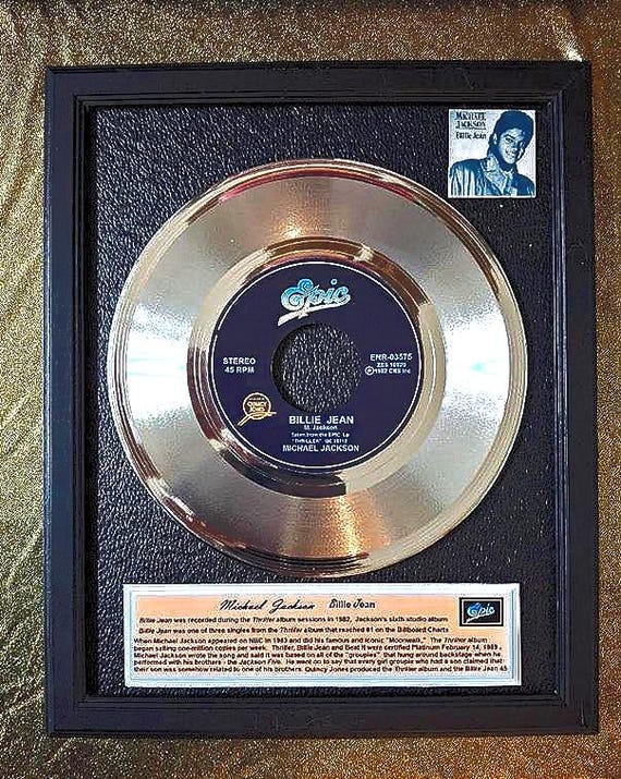 Michael Jackson - Billie Jean Award + Moonwalk Photo Framed - Etsy