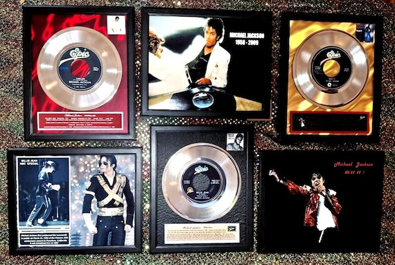 Michael Jackson THRILLER Top 3 Singles (#1's) + 3 Framed Photos - Etsy