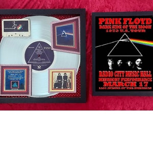 PINK FLOYD - Dark Side of the Moon award + Concert Flyer