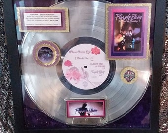 PRINCE - Purple Rain Platinum Award + Photo on cycle