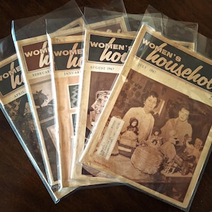 WOMEN&#39;S HOUSEHOLD MAGAZINE:  Set of 5 from 1967