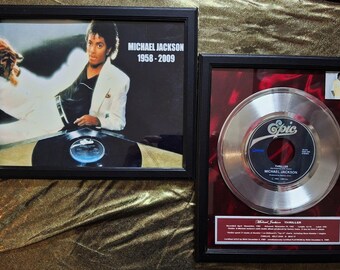 Michael Jackson THRILLER Top 3 Singles (#1's) + 3 Framed Photos - Etsy
