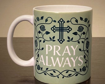 Elder Thaddeus of Vitovnica 11 oz. "Pray Always" Mug: Saints of the Orthodox Church