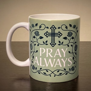 Elder Thaddeus of Vitovnica 11 oz. &quot;Pray Always&quot; Mug: Saints of the Orthodox Church