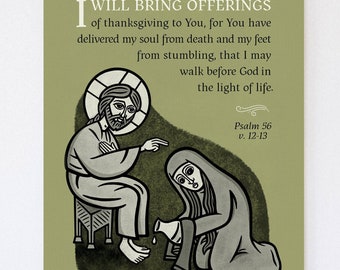Orthodox Christian "Anointing of the Lord" Canvas Print