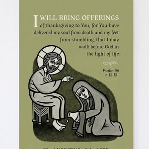 Orthodox Christian &quot;Anointing of the Lord&quot; Canvas Print