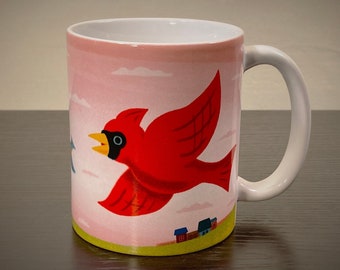 Cardinal "Rejoice In The Lord" Bible Verse 11 oz. Christian Mug