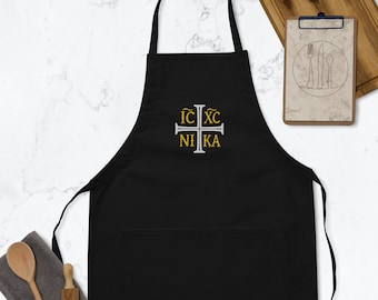 IC XC NIKA "Jesus Christ, Conqueror" Orthodox Christian Apron