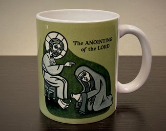 11 oz. "Anointing of the Lord" Orthodox Christian, Coptic-Inspired Mug