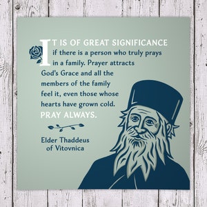 Elder Thaddeus of Vitovnica Poster Print: Saints of the Orthodox Church