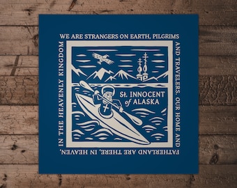 St. Innocent of Alaska "Strangers, Pilgrims and Travelers" Poster Print: Saints of the Orthodox Church