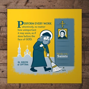 St. Nikon of Optina Work Poster Print: Saints of the Orthodox Church