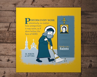 St. Nikon of Optina Work Poster Print: Saints of the Orthodox Church
