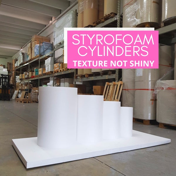 Cylinder pedestal stand kit of 4, cake plinth, cylinder stand, pedestal for sale, styrofoam party plinths