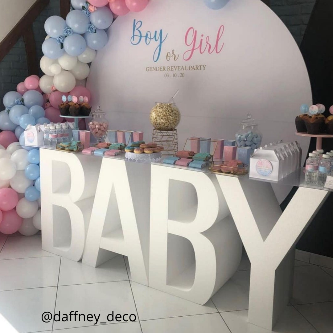 BABY Table Letters for Sweet Table Giant Letters for Candy Etsy