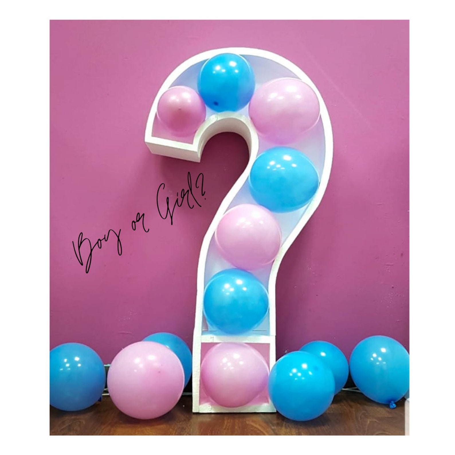 QUESTION MARK Balloon Mosaic Gender Reveal Height Cm 100 Etsy
