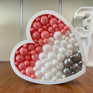 Heart balloon mosaic height cm 100, Valentine's day diy, Mothers'day decor idea