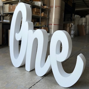 Letras de espuma decorativas, decoración de primer cumpleaños de bebé, idea de decoración de día especial