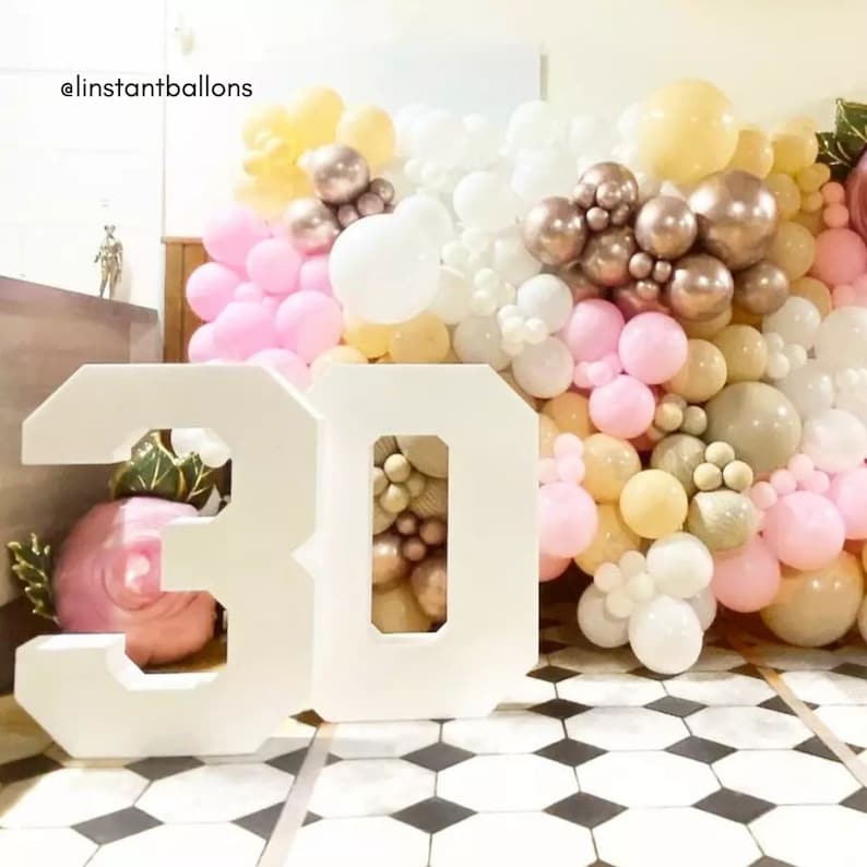 Set 3 Giant Numbers Xxl Chiffres Number for Decoration Etsy