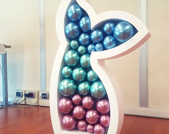 Mermaid tail height cm 100 depth cm 12, princess party, balloon mosaic decorations