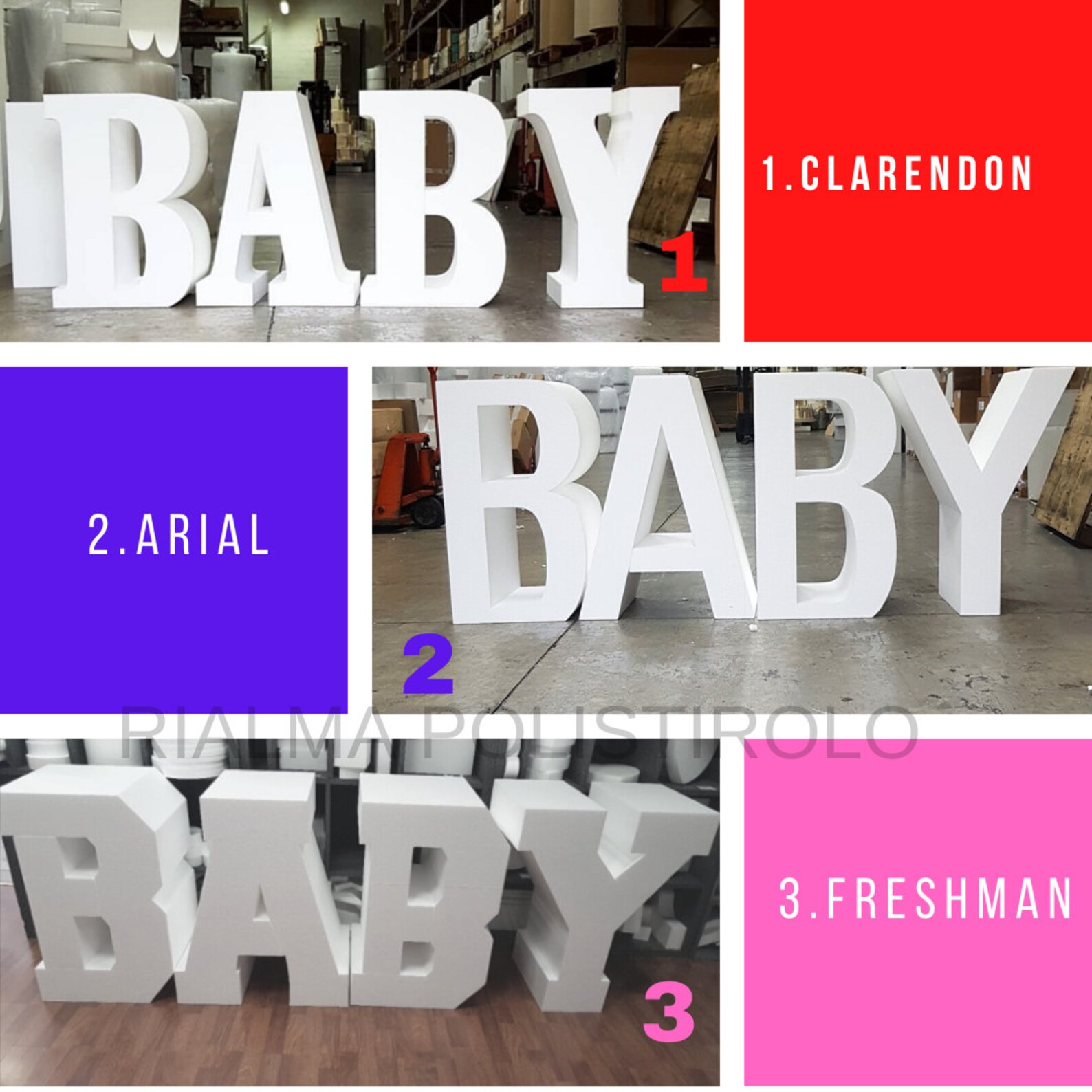 BABY Letter Table for Sweet Table Giant Letters for Baby Etsy