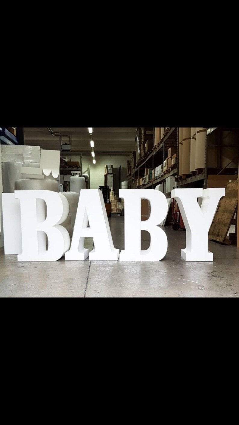 BABY Table Letters for Sweet Table Giant Letters for Candy Etsy