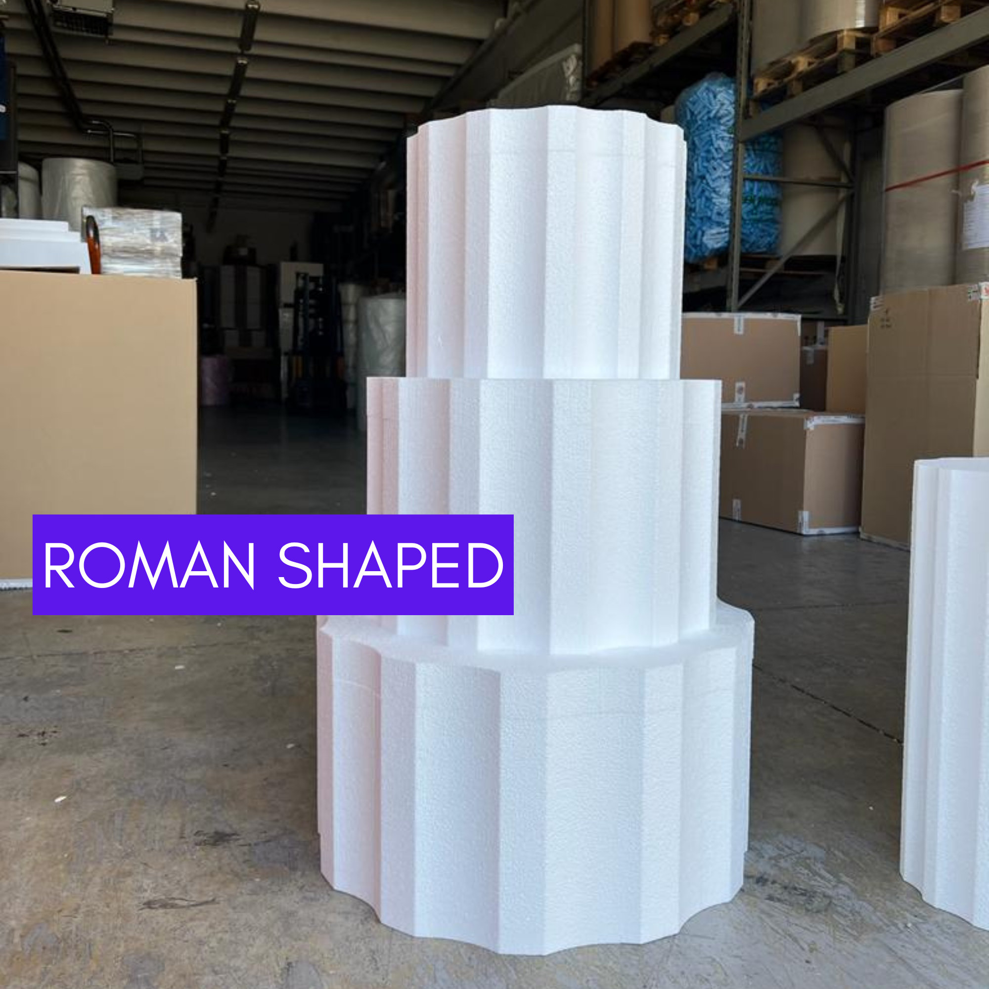 Styrofoam Cake Props, Foam Cylinders, Cake Base Support, Pillar for Events,  Birthday Plinth 