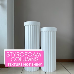Kit 2 columns pedestal stand, cake pillars, white cylinder stand, cake support for birthday