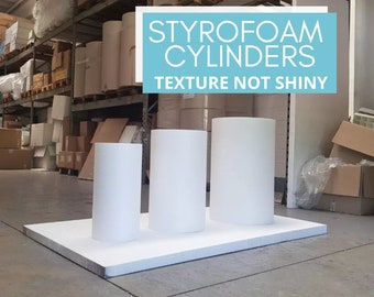 Kit 3 cilindri impilabili, pillars,plinths, cake stands,cilindri matrioska, alzate per allestimenti/stackable cylinders/cylindres empilables