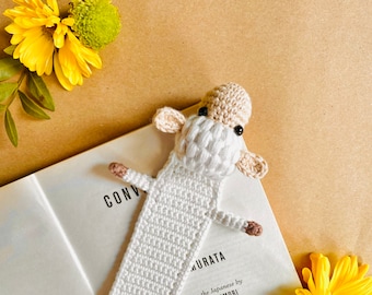 Crochet Sheep Bookmark – Handmade Amigurumi Gift – Soft Page Holder for Kids & Bookworms – Cute Wool Animal Bookmark