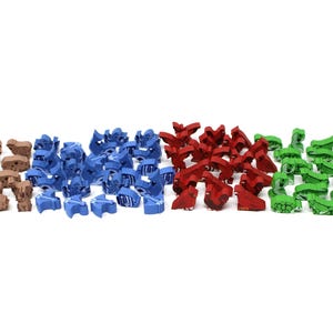 Ark Nova Special Enclosure Animals (80 pcs) Board Game Pieces