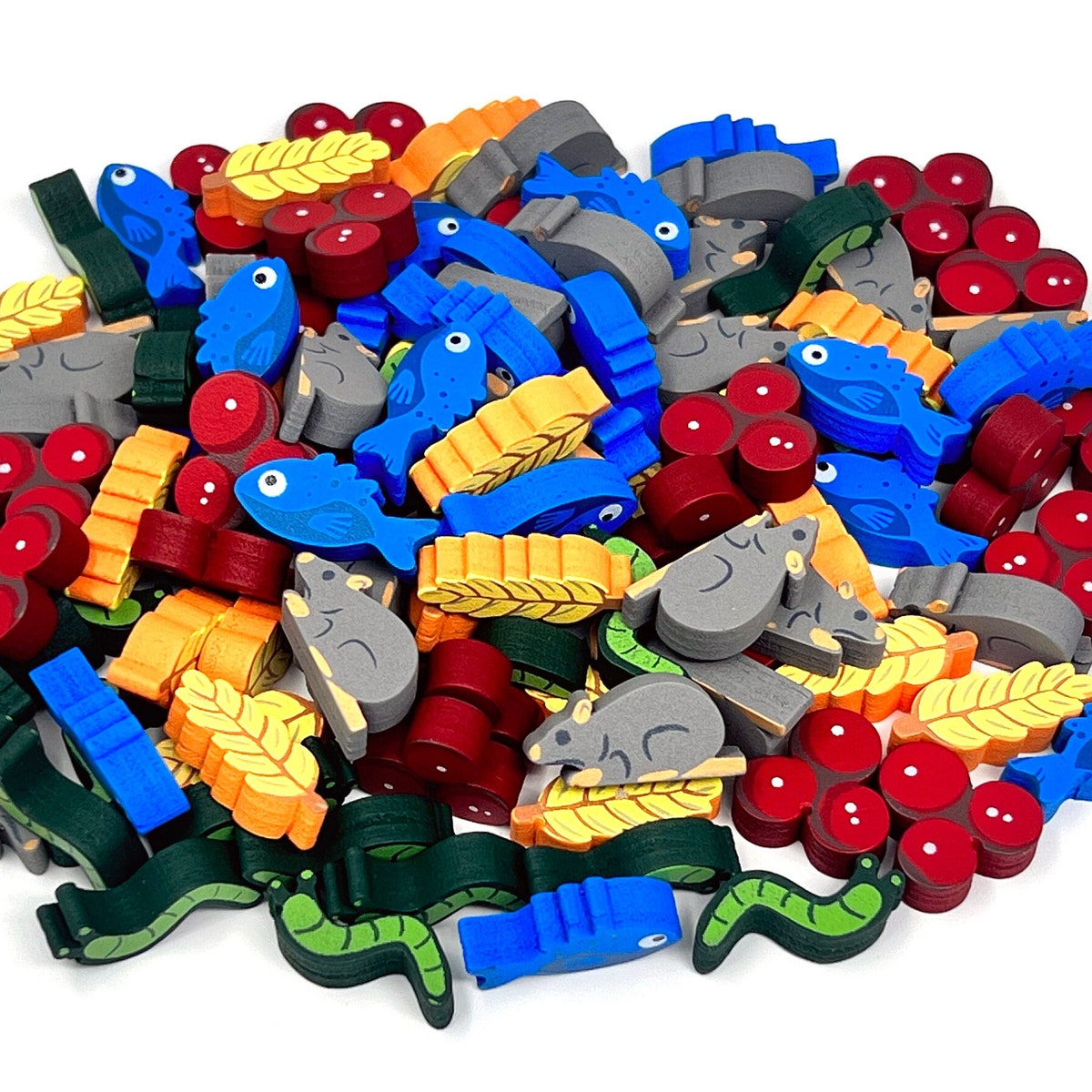 Painted Wooden Food for Wingspan - Etsy