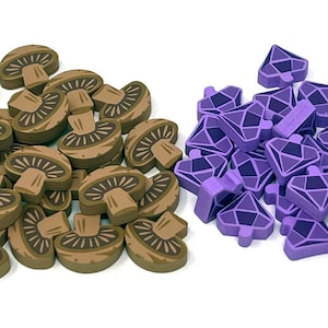 Caverna: The Forgotten Folk Painted Wooden Upgrade (48 pieces)