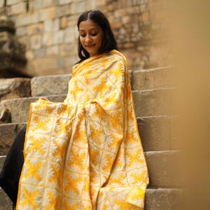 Threadwork phulkari dupatta for women I Wrap yourself in heritage beauty