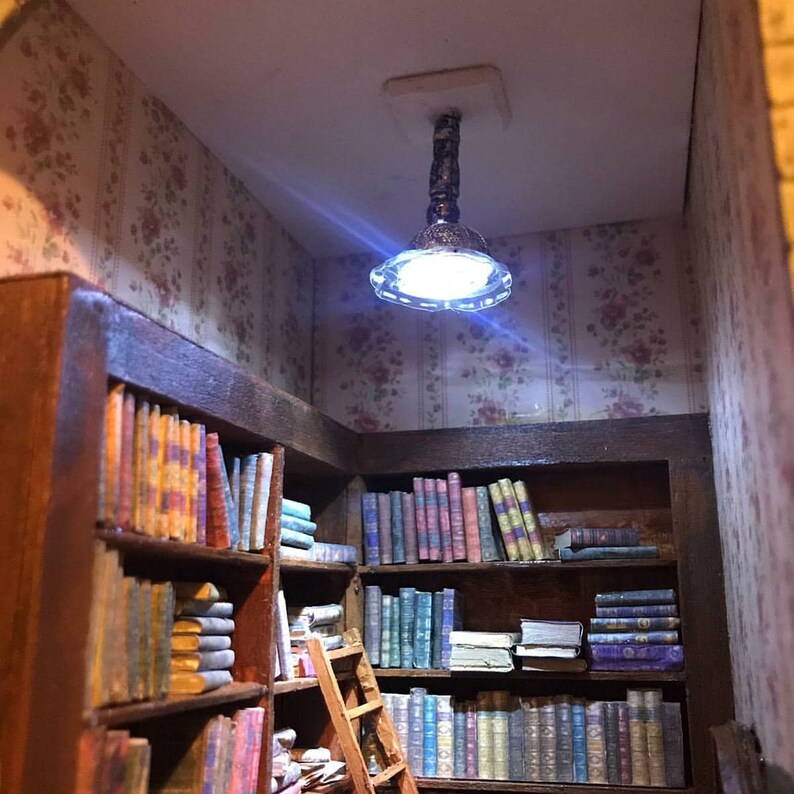 Library Book Nook Book Shelf Insert Booknook Magic Diorama Etsy Canada