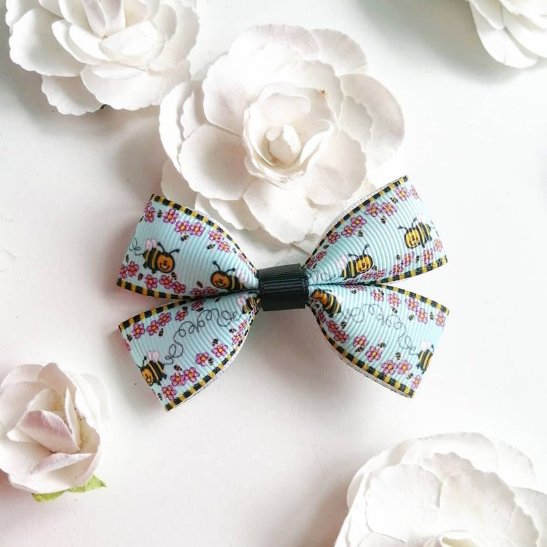 Bee Hair Bows, Gifts For Girls Flowers and Bees