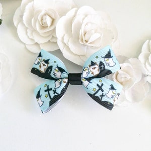 Halloween Goast Bow, Small Halloween Bow, Halloween  Costume, Girls Halloween Costume, Girls Gifts, Gifts for Girls, Halloween Party Favours