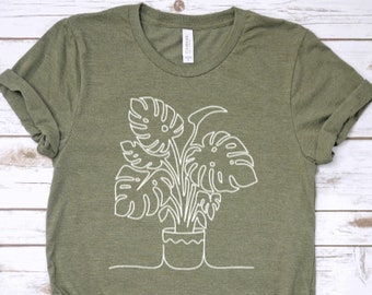 Monstera Shirt, Plant Lover Shirt, Plant Mom Shirt, Plant Lady Shirt, Monstera Mama, Monstera Deliciosa, Cute Plant Shirt, Plant Lover Gifts