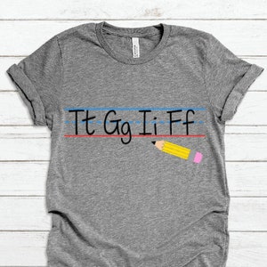 TGIF Teacher Shirt, Friyay Teacher Shirt, Cute Friday Teacher Shirt, Pencil TGIF Teacher Shirt, Handwriting Shirt, Thank God It's Friday